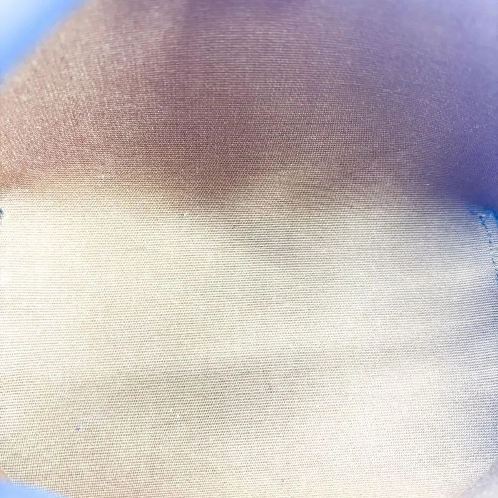 Celine Triomphe Canvas Chain Clutch Tan